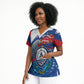 Personalized Cape Verde Independence Day Scrub Top 51st Anniversary Manatee Coat Of Arms