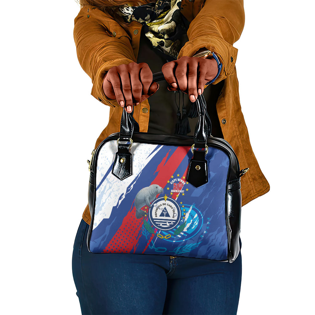Cape Verde Independence Day Shoulder Handbag 51st Anniversary Manatee Coat Of Arms