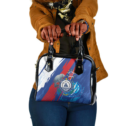 Cape Verde Independence Day Shoulder Handbag 51st Anniversary Manatee Coat Of Arms