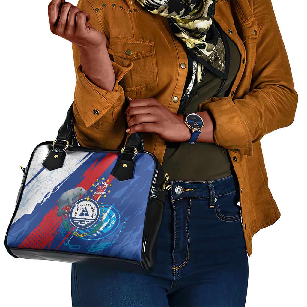 Cape Verde Independence Day Shoulder Handbag 51st Anniversary Manatee Coat Of Arms