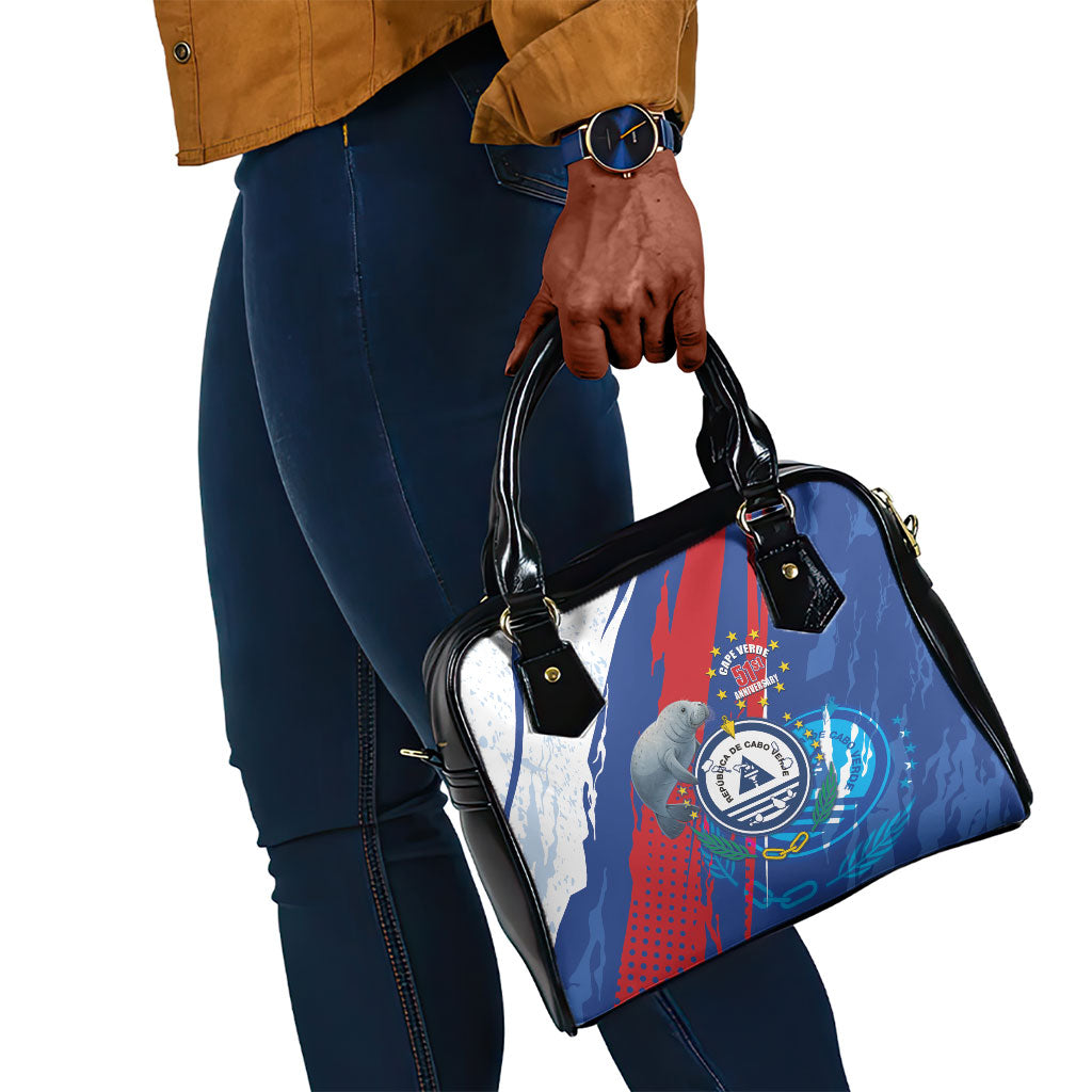 Cape Verde Independence Day Shoulder Handbag 51st Anniversary Manatee Coat Of Arms