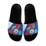 Cape Verde Independence Day Slide Sandals 51st Anniversary Manatee Coat Of Arms