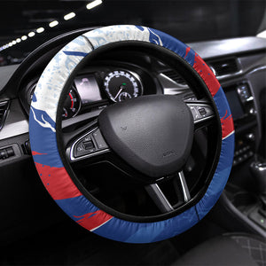 Cape Verde Independence Day Steering Wheel Cover 51st Anniversary Manatee Coat Of Arms