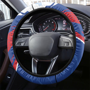 Cape Verde Independence Day Steering Wheel Cover 51st Anniversary Manatee Coat Of Arms