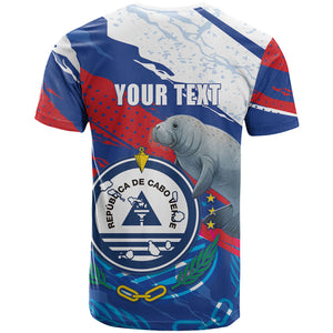 Personalized Cape Verde Independence Day T shirt 51st Anniversary Manatee Coat Of Arms
