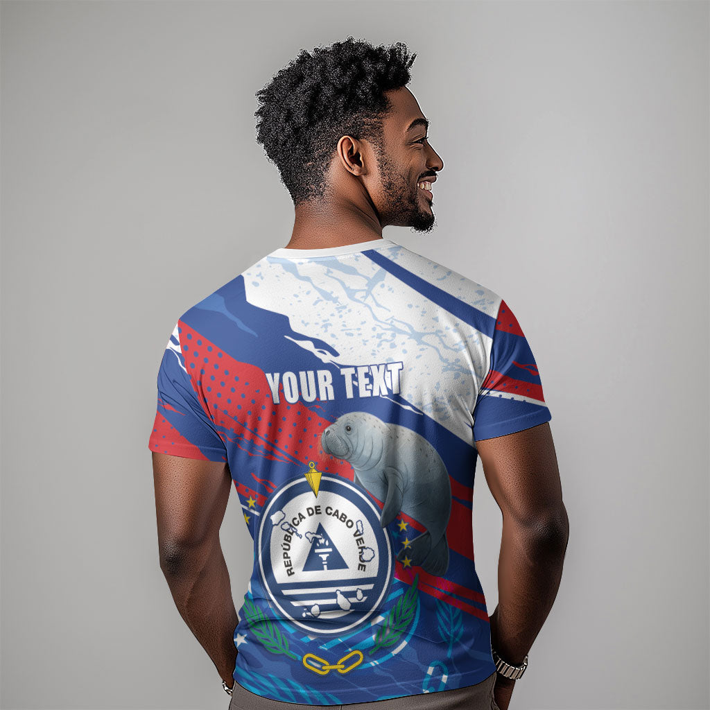 Personalized Cape Verde Independence Day T shirt 51st Anniversary Manatee Coat Of Arms
