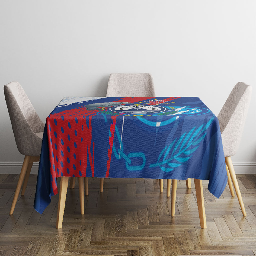 Cape Verde Independence Day Tablecloth 51st Anniversary Manatee Coat Of Arms