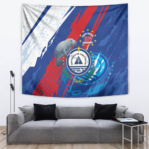 Cape Verde Independence Day Tapestry 51st Anniversary Manatee Coat Of Arms