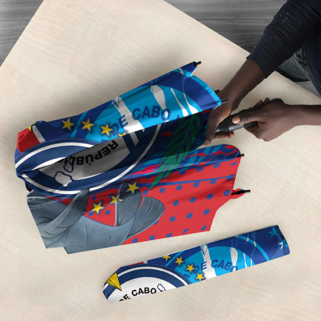 Cape Verde Independence Day Umbrella 51st Anniversary Manatee Coat Of Arms