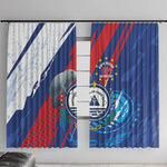 Cape Verde Independence Day Window Curtain 51st Anniversary Manatee Coat Of Arms