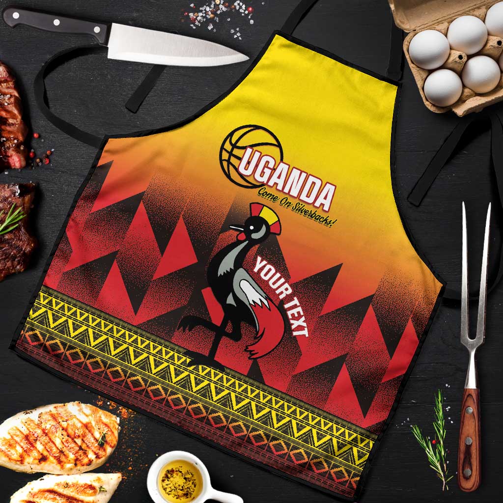 Uganda Basketball Custom Apron Come On Silverbacks African Pattern