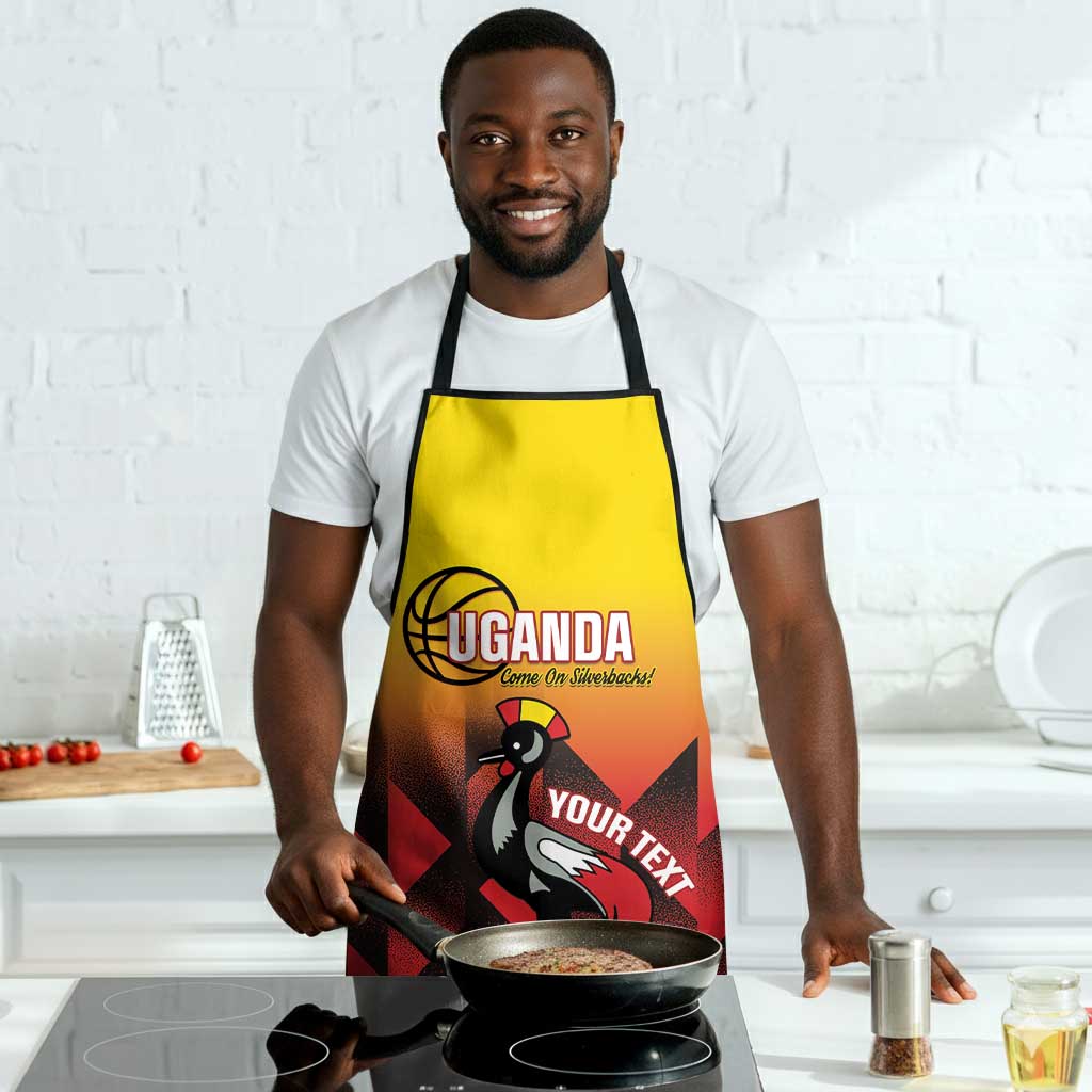 Uganda Basketball Custom Apron Come On Silverbacks African Pattern