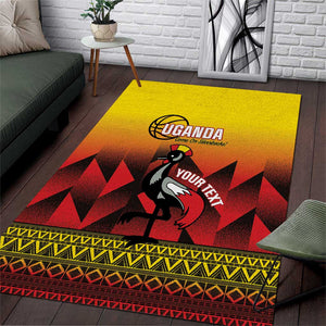 Afro Basketball Custom Uganda Area Rug Come On Silverbacks African Pattern - African Pride