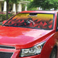 Uganda Basketball Custom Auto Sun Shade Come On Silverbacks African Pattern