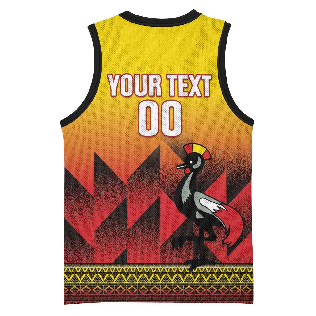 Afro Basketball Custom Uganda Basketball Jersey Come On Silverbacks African Pattern LT14