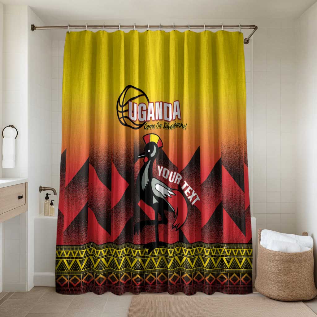 Uganda Basketball Custom Bathroom Set Come On Silverbacks African Pattern