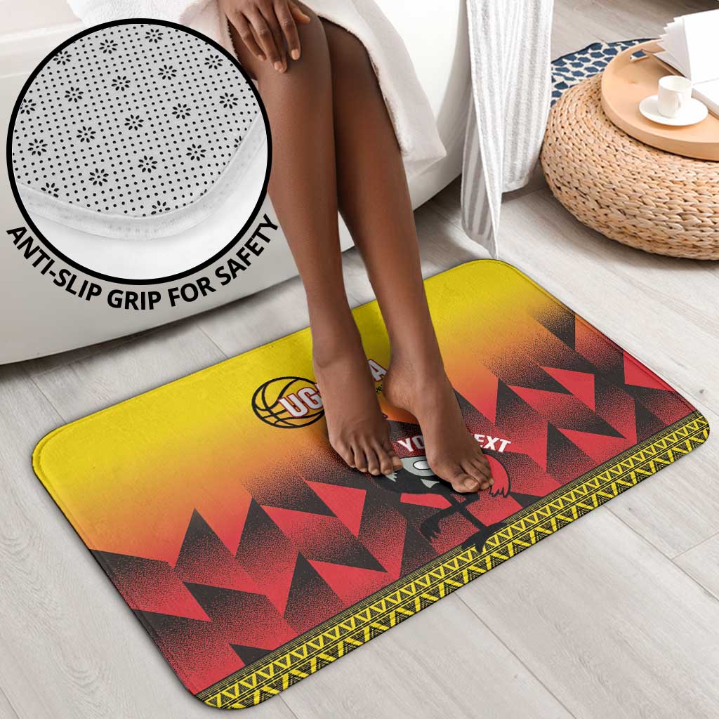 Uganda Basketball Custom Bathroom Set Come On Silverbacks African Pattern