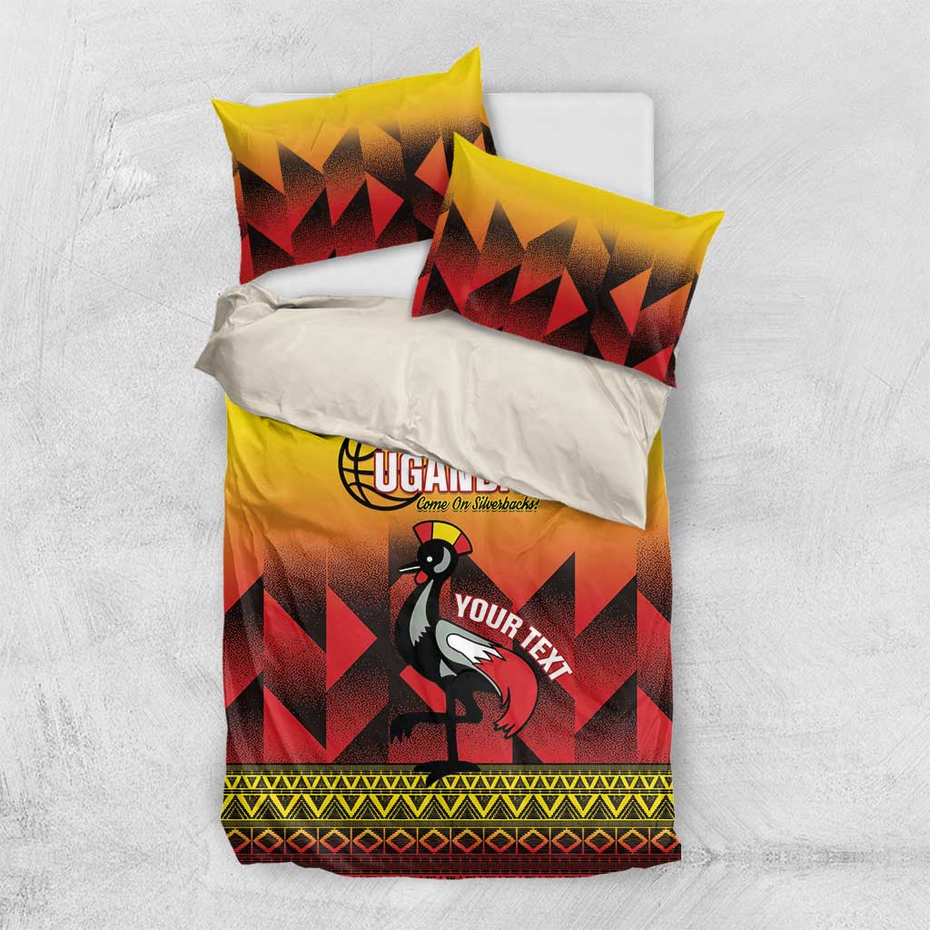 Afro Basketball Custom Uganda Bedding Set Come On Silverbacks African Pattern - African Pride