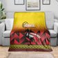 Afro Basketball Custom Uganda Blanket Come On Silverbacks African Pattern - African Pride