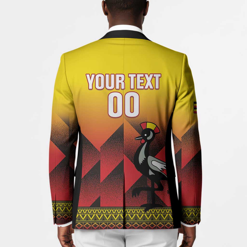 Uganda Basketball Custom Blazer Come On Silverbacks African Pattern