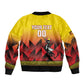 Afro Basketball Custom Uganda Bomber Jacket Come On Silverbacks African Pattern - African Pride