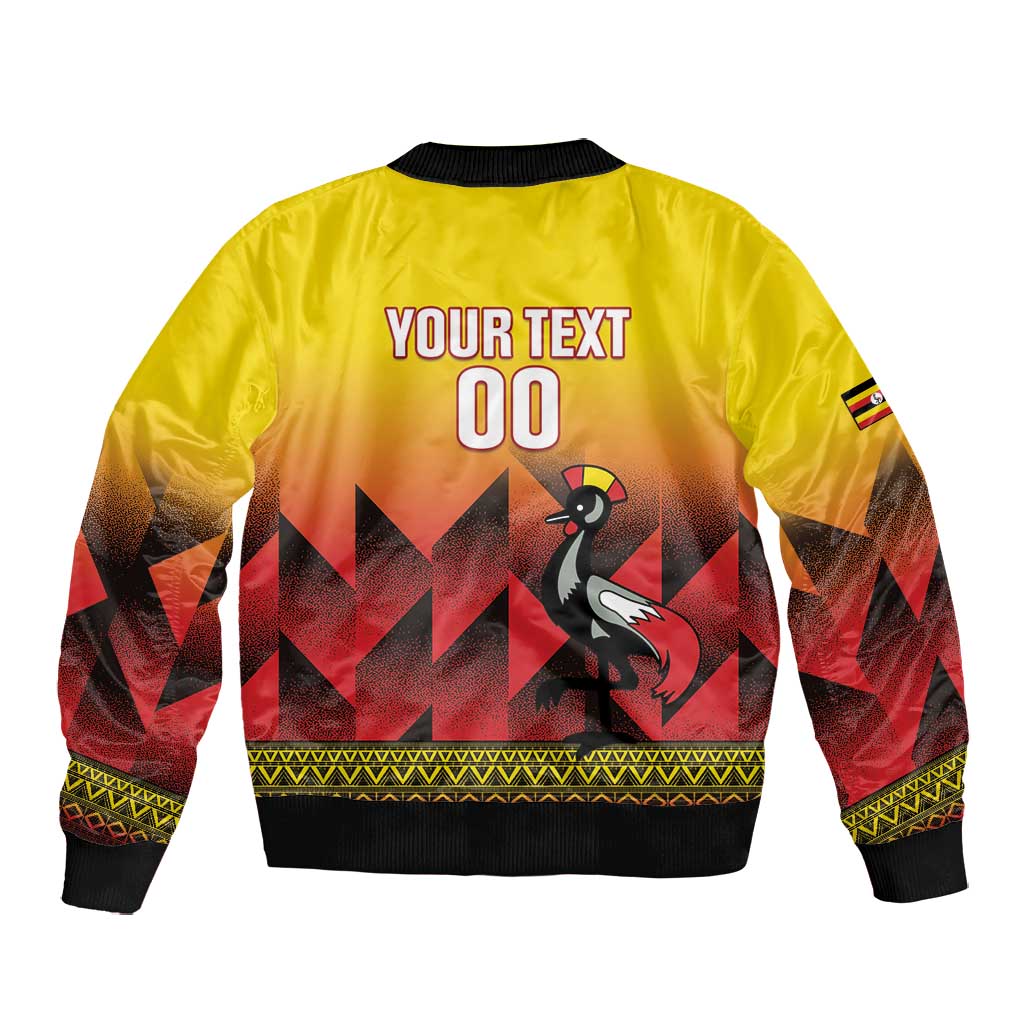 Afro Basketball Custom Uganda Bomber Jacket Come On Silverbacks African Pattern - African Pride
