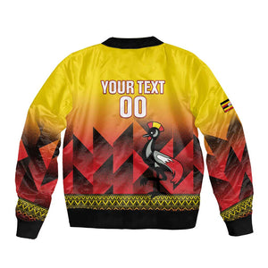 Afro Basketball Custom Uganda Bomber Jacket Come On Silverbacks African Pattern - African Pride