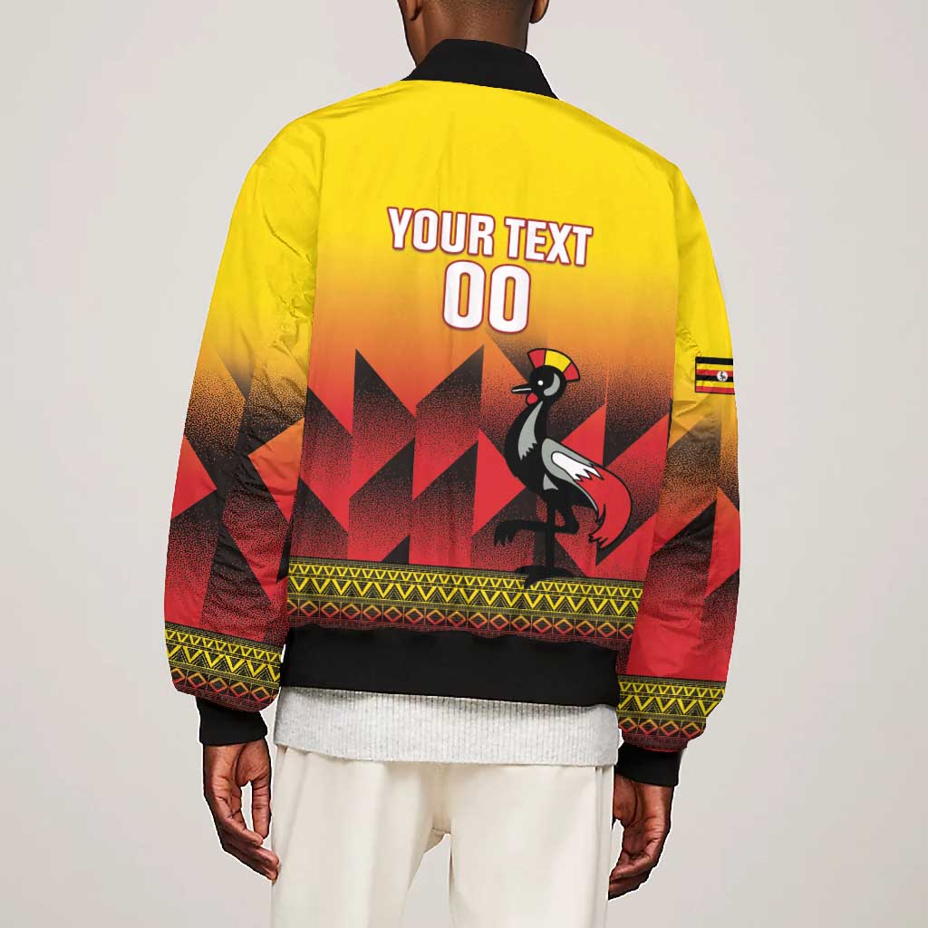 Afro Basketball Custom Uganda Bomber Jacket Come On Silverbacks African Pattern - African Pride