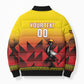 Uganda Basketball Custom Bomber Puffer Jacket Come On Silverbacks African Pattern