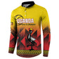 Uganda Basketball Custom Button Sweatshirt Come On Silverbacks African Pattern