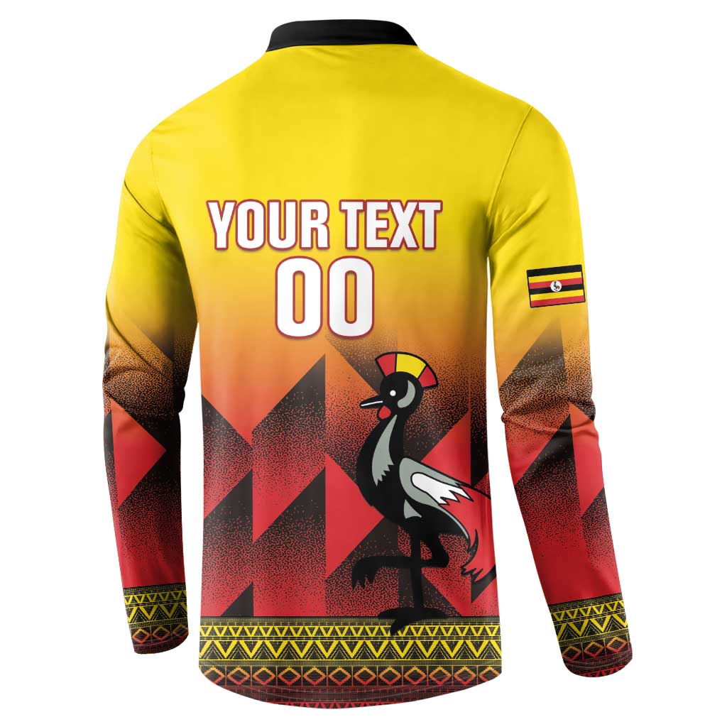 Uganda Basketball Custom Button Sweatshirt Come On Silverbacks African Pattern