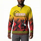 Uganda Basketball Custom Button Sweatshirt Come On Silverbacks African Pattern