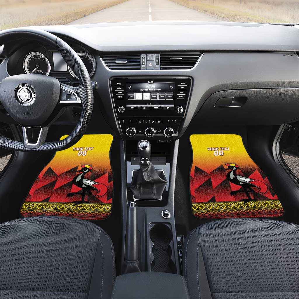 Afro Basketball Custom Uganda Car Mats Come On Silverbacks African Pattern - African Pride