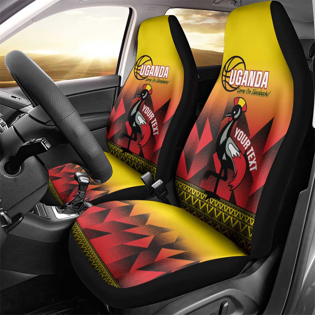 Afro Basketball Custom Uganda Car Seat Cover Come On Silverbacks African Pattern - African Pride