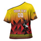 Uganda Basketball Custom Cross Shoulder Shirt Come On Silverbacks African Pattern