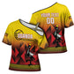 Uganda Basketball Custom Cross Shoulder Shirt Come On Silverbacks African Pattern