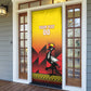Uganda Basketball Custom Door Cover Come On Silverbacks African Pattern