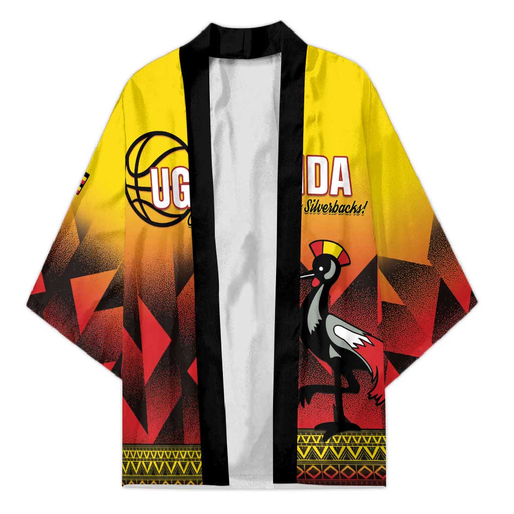 Uganda Basketball Custom Kimono Come On Silverbacks African Pattern