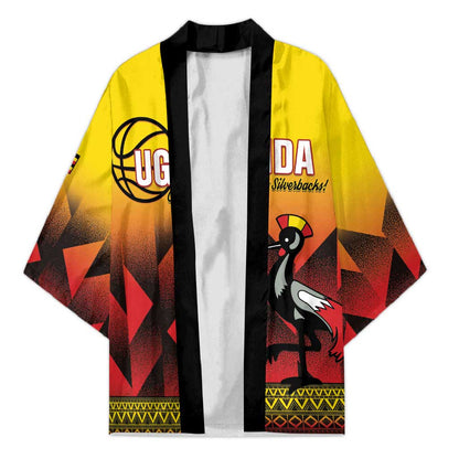 Uganda Basketball Custom Kimono Come On Silverbacks African Pattern