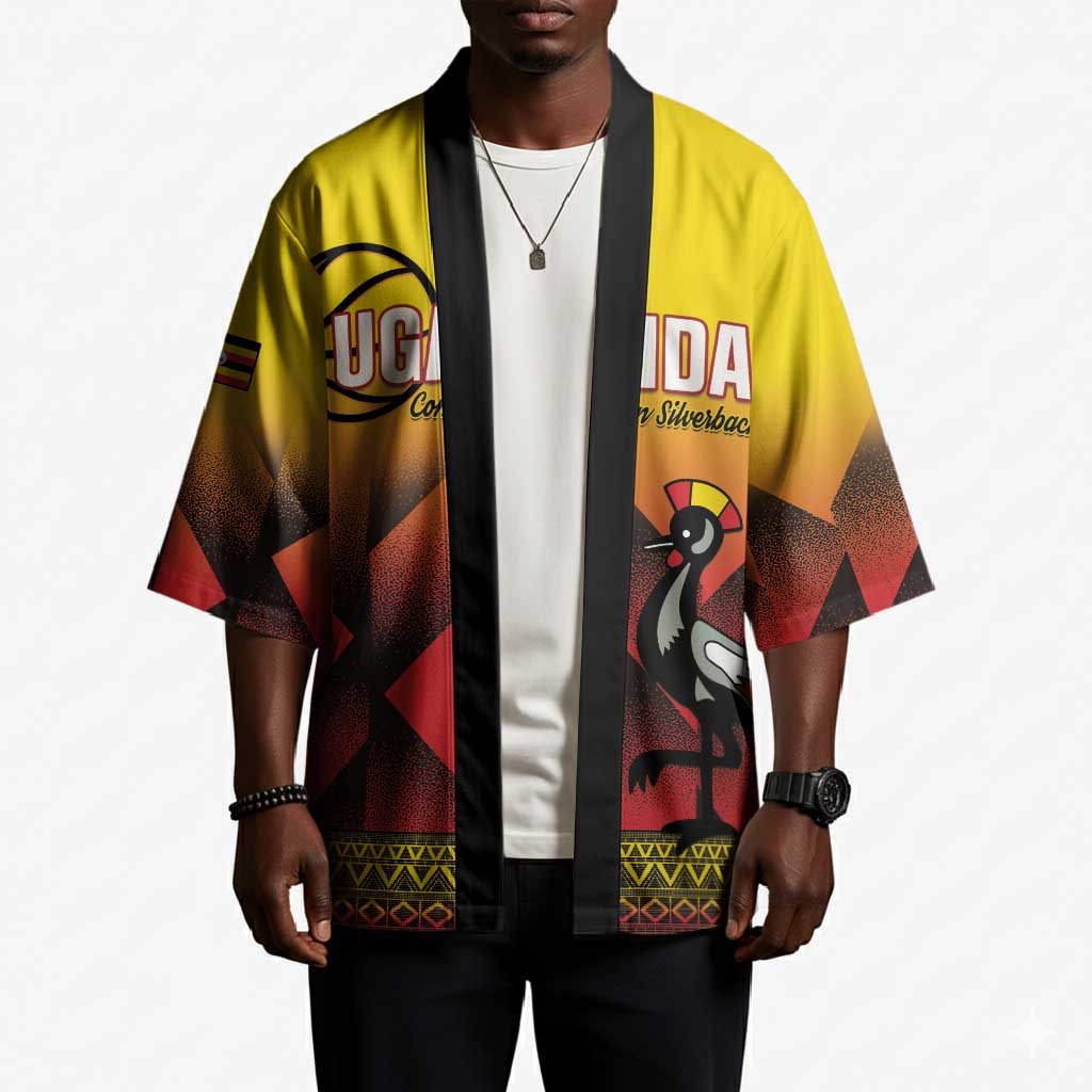 Uganda Basketball Custom Kimono Come On Silverbacks African Pattern