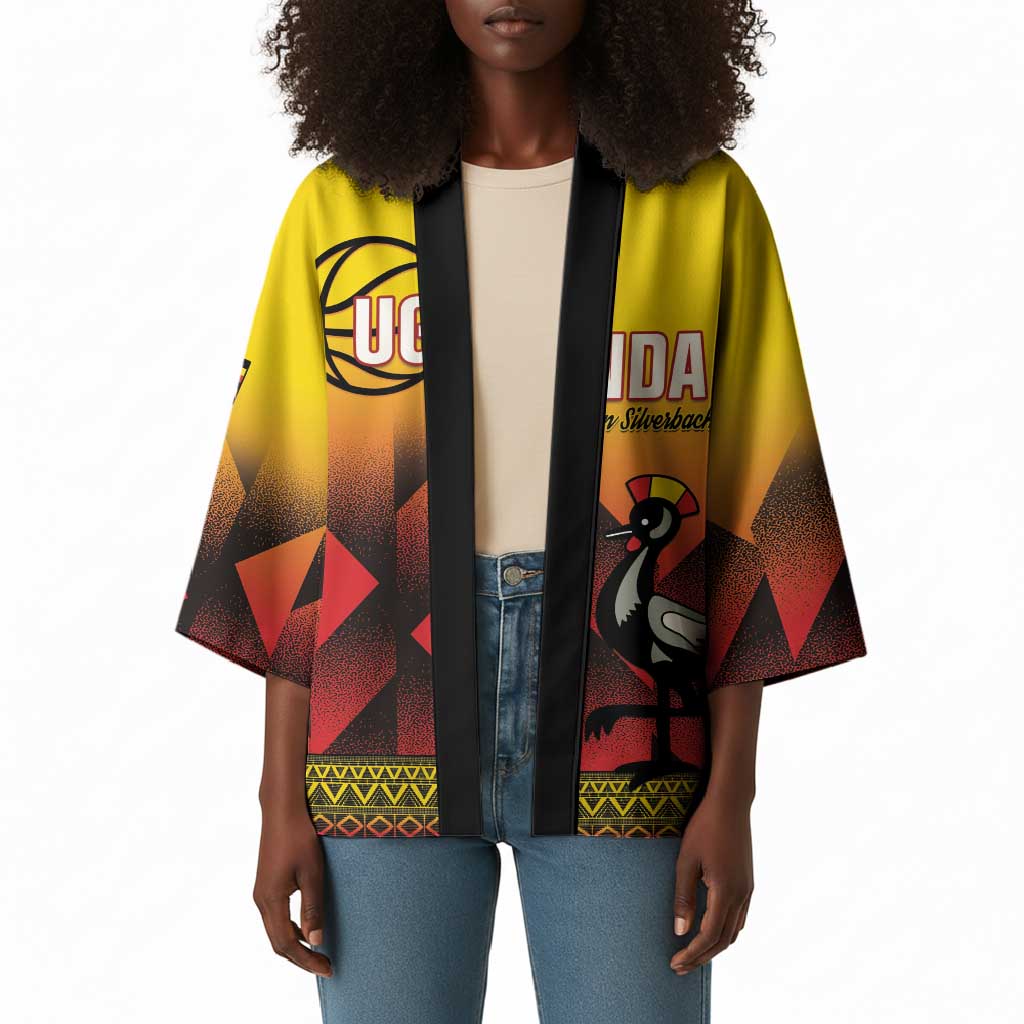 Uganda Basketball Custom Kimono Come On Silverbacks African Pattern