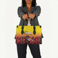 Uganda Basketball Custom Leather Bag Come On Silverbacks African Pattern