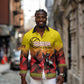 Afro Basketball Custom Uganda Long Sleeve Button Shirt Come On Silverbacks African Pattern - African Pride