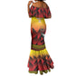 Afro Basketball Custom Uganda Mermaid Dress Come On Silverbacks African Pattern - African Pride
