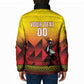 Uganda Basketball Custom Padded Jacket Come On Silverbacks African Pattern