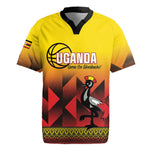 Afro Basketball Custom Uganda Rugby Jersey Come On Silverbacks African Pattern - African Pride