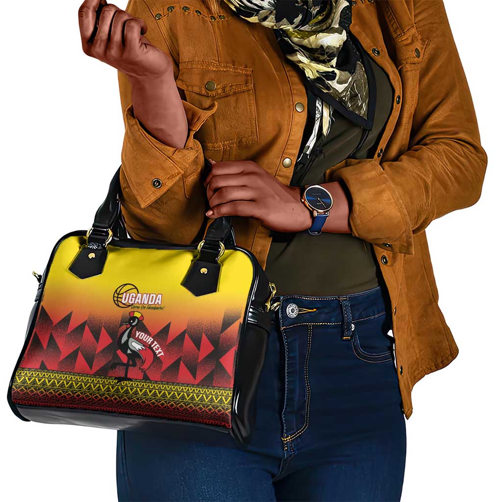 Afro Basketball Custom Uganda Shoulder Handbag Come On Silverbacks African Pattern - African Pride