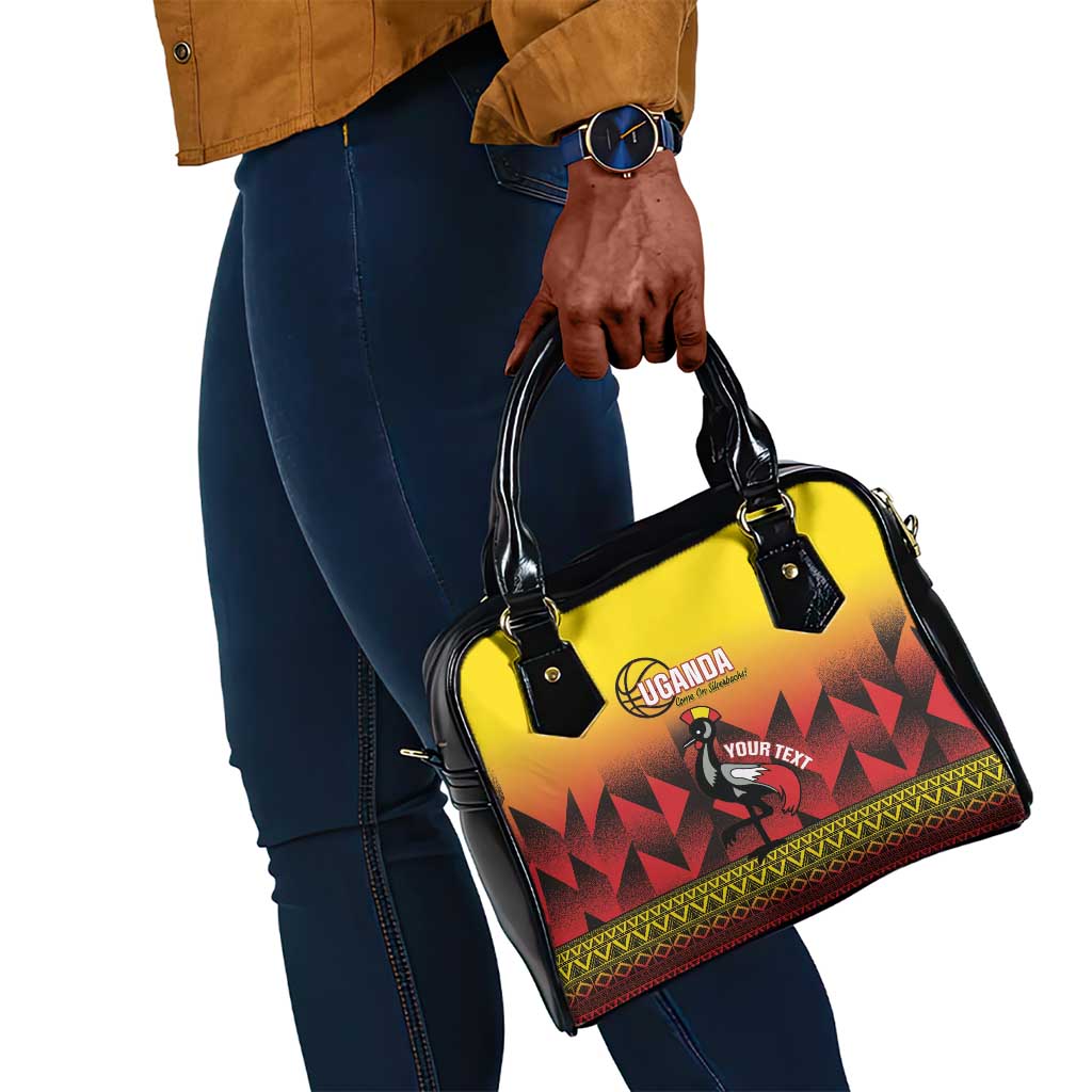 Afro Basketball Custom Uganda Shoulder Handbag Come On Silverbacks African Pattern - African Pride
