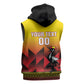 Afro Basketball Custom Uganda Sleeveless Hoodie Come On Silverbacks African Pattern - African Pride