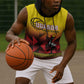 Afro Basketball Custom Uganda Sleeveless Hoodie Come On Silverbacks African Pattern - African Pride